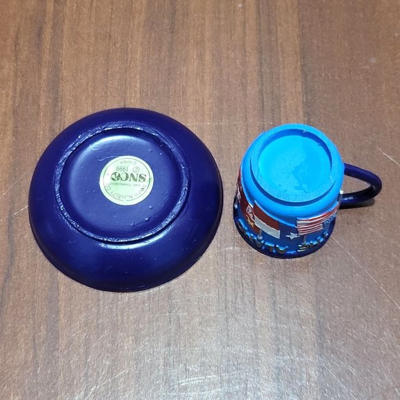 VTG SNCO Miniature Decorative The Alamo Plate & Mug Set 1999 - Picture 5 of 15